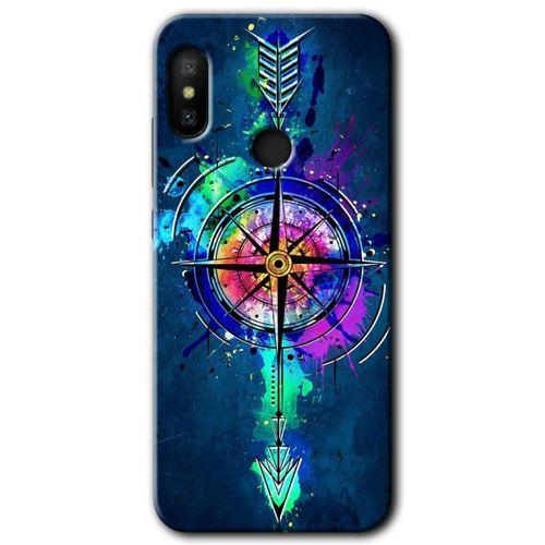 Mi Max 3 Kılıf HD Desen Baskılı Arka Kapak - Gizemli Pusula + Kırılmaz Cam