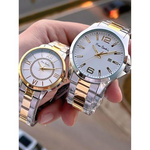 Pierre Cardin Bay ve Bayan Çiftlere Özel Çelik Kordon Çift Kol Saati 30 Mt Su Gecirmez CF.PR8046.M3