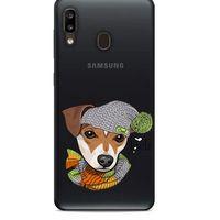 Zoologix (86) Samsung Galaxy A20 Şeffaf Kılıf Silikon Desenli
