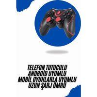 Joystik Gamepad Bluetooth Telefon Tutucu Oyun Kolu Telefon Android Uyumlu