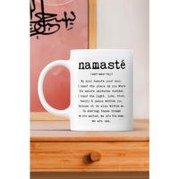 Namaste Yazı Meditasyon Baskılı Kupa Bardak