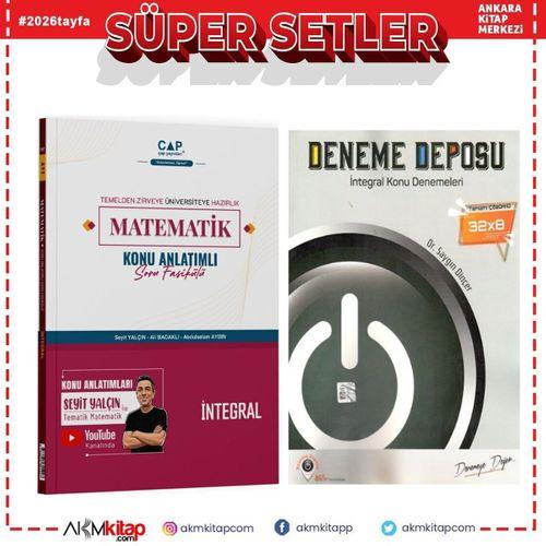 Çap Yayınları Matematik İntegral ve Deneme Deposu Konu Denemeleri Seti 2 Kitap