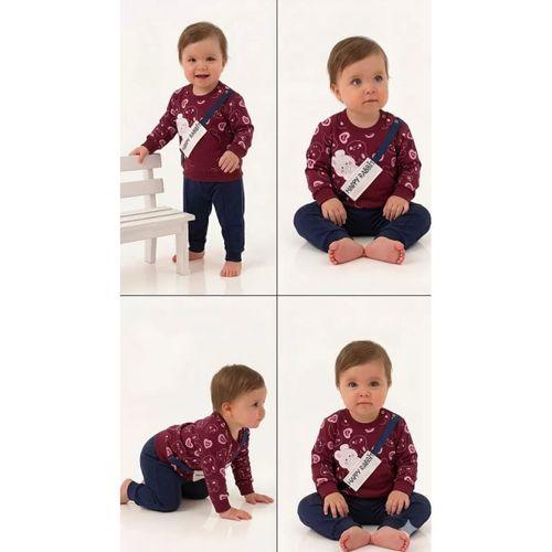 6/24 Ay Baskılı Penye Bebek Takımı