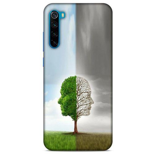 Xiaomi Redmi Note 8T Kılıf Depresyon (35) Fit Design Kılıf Toz Pembe Lacivert