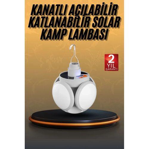 5 Kanatlı Bahçe Aydınlatma Led Askılı Solar Güneş Enerji Usb Sarjlı