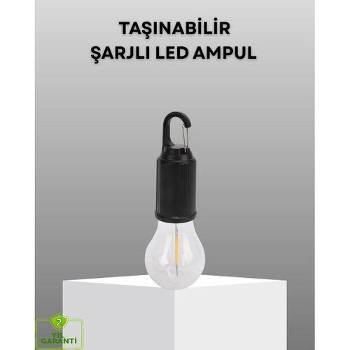 Şarjlı Kancalı Led Lamba – Kamp, Balkon Ve Acil Durum Işığı