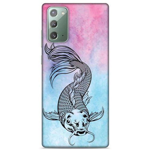 Lopard Samsung Galaxy Note 20 Uyumlu Kılıf Tattoo's (31) TPU Kılıf Balık Dövmesi