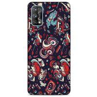 Retro (6) Desen Silikon Kılıf Renkli Oppo Realme 7 Pro Kılıf