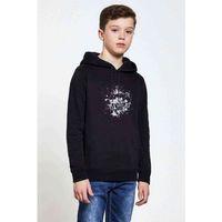 Pokey Gun MoneyBaskılı Unisex Çocuk Kapüşonlu Siyah Sweatshirt