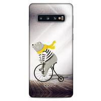 Samsung Galaxy S10 Kılıf FunnyMaX (11) Tam Koruma Kahve Ayı