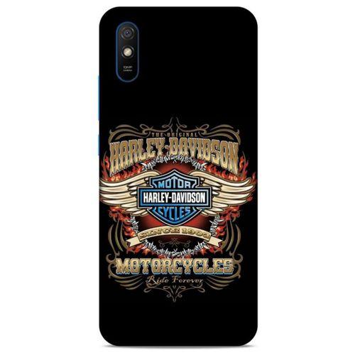 Xiaomi Redmi 9A Uyumlu Kılıf Motorsiklet (6) Silikon Kılıf Harley Davidson