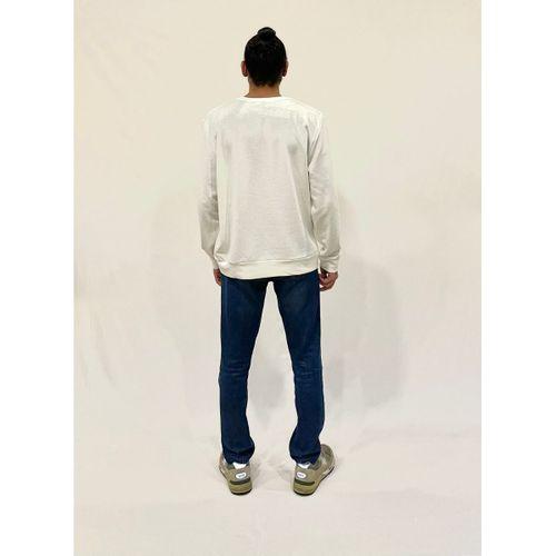 Süperlife Erkek Bisiklet Yaka Rahat Kalıp 3 iplik Kalın Orta Brooklyn Nakışlı Sweatshirt SPR24SW34