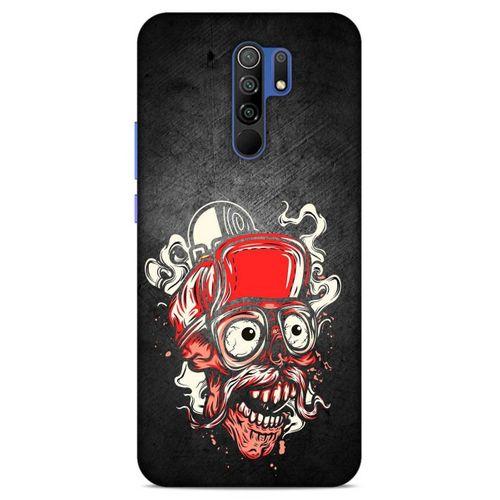 Lopard Xiaomi Redmi 9 Uyumlu Kılıf Tattoo's (5) Koruma Kabı Kırmızı Siyah