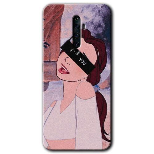 Oppo Reno 2z HD Baskılı Kılıf + 9D Tam Ekran Koruyucu - Bad Girl