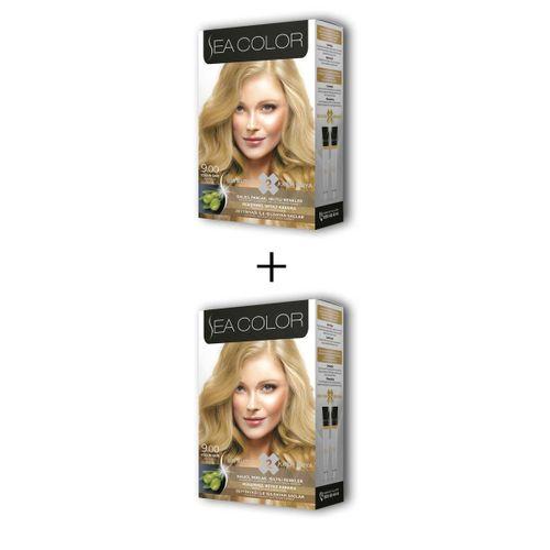 2X2 Tüp Krem Saç Boyası Seti Yoğun Sarı No:9.00