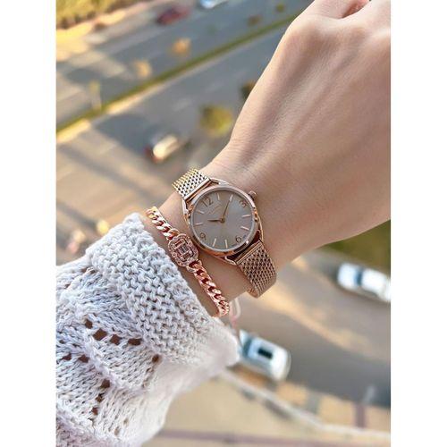 Lee Cooper Küçük Kasa Vintage Hasır Kordon 2 Yıl Garantili 3 Atm Kadın Kol Saati+Bileklik 082207.460