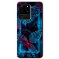 Galaxy S20 Ultra Kılıf HD Desen Baskılı Arka Kapak - Mekanik Yaprak 4 + Kırılmaz Cam