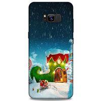 Samsung Galaxy S8 Plus Kılıf Snowix (4) Koruma Kılıfı Yeşil Lacivert