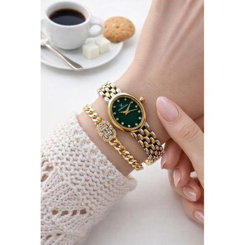 Daniel Klein Çelik Kordon 30 Mt Suya Dayanıklı Özel Tasarım Kadın Kol Saati + Bileklik VS.BLKT.0896