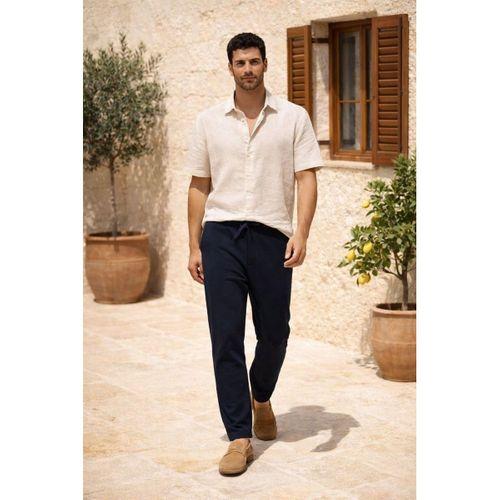 Herbert Nova Pike Kumaş Regular Fit Jogger Erkek Pantolon - Lacivert