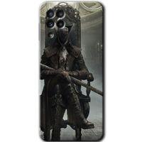 MRCİLETİSİM Samsung Galaxy M22 Kılıf Baskılı Kapak - Bloodborne Hunters +Tam Kaplayan Mat Seramik