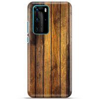 Lopard Huawei P40 Pro Uyumlu Kılıf Wood'X (14) Lansman Kılıf Desenli