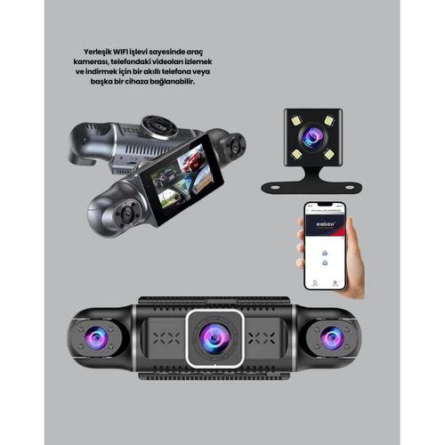 4 Kameralı Araç Kayıt Cihazı Full Hd Park İzleme Gece Görüş