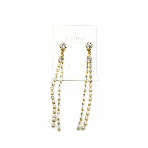 Taşlı Küpe - Altın