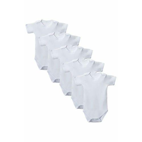 Beyaz Yarım Kol Body Zıbın 7-12 YAŞ Çocuklar İçin (5 ADET) Alttan Çıtçıtlı Özel Gereksinimli