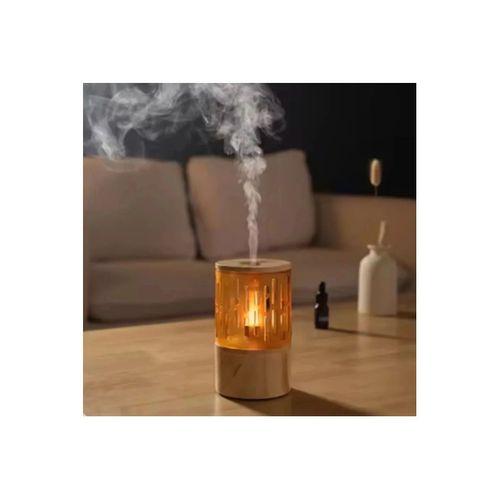 Mum Işığı Görünümlü Taşınabilir 125ml Kapasiteli Işıklı Aroma Yayıcı Hava Nemlendirici