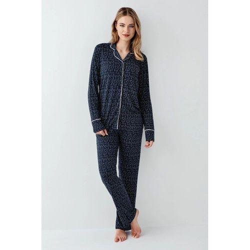 Arnetta 3430-s Kadın Gömlek Yaka Pijama Takımı
