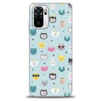Xiaomi Redmi Note 10S Kılıf HD Baskılı Kılıf - Cats + Tam Ekran Koruyucu