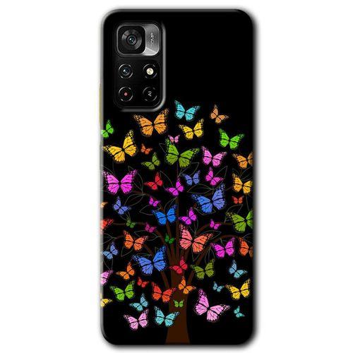 MRCİLETİSİM Xiaomi Redmi Note 11T Kılıf HD Desen Baskılı Arka Kapak + Temperli Cam - Cacti Prairies