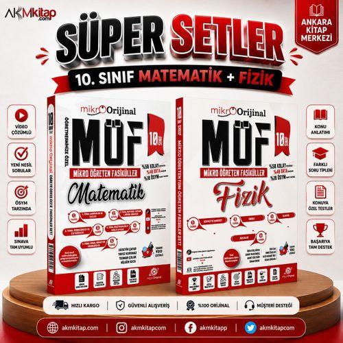 Orijinal Mikro 10. Sınıf Matematik ve Fizik MÖF Mikro Öğreten Fasiküller Seti 2 Kitap