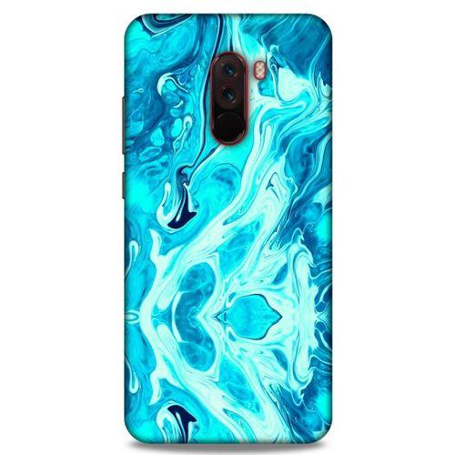 Mermer Turkuaz Oppo Realmi 5 Pro Kılıf
