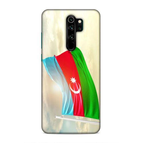Xiaomi Redmi Note 8 Pro Uyumlu Kılıf Azarbaijan (7) Telefon Kılıfı Gökyüzü Bayrak