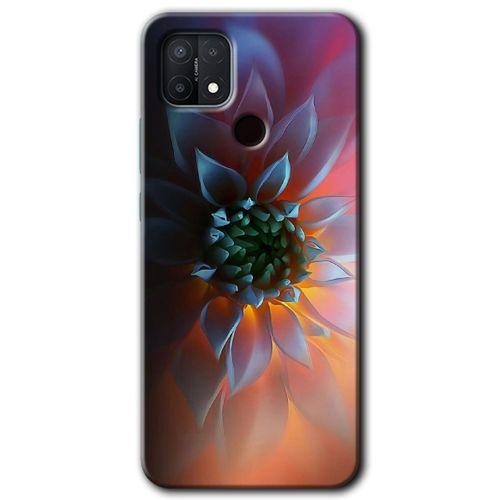 OPPO Oppo A15 Kılıf HD Desen Baskılı Arka Kapak - Çiçek Motif