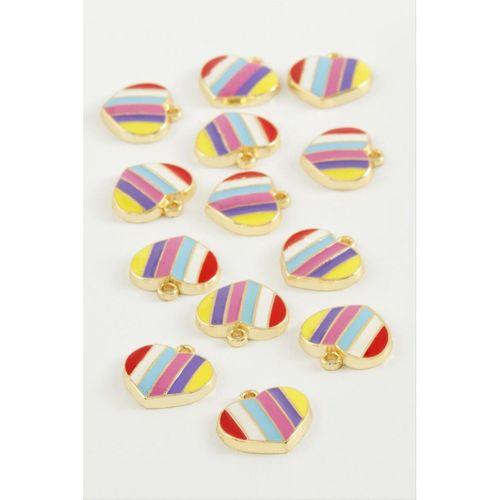 Kalp Tek Kulplu Mineli Bileklik ve Kolye Ucu Aparatı 1 Adet