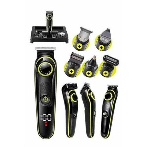 Unısex Çok Fonksiyonlu Bakım Seti Led Göstergeli Tıraş Makinesi Saç Sakal Vücut