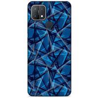 Oppo A15s Uyumlu Kılıf Mavi Delisi (46) Core Armor Kılıf Geometrik