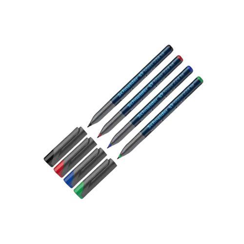 SCHNEIDER ASETAT KALEMİ M UNIVERSAL OHP 224 1201 ( Siyah-Mavi-Kırmızı-Yeşil )