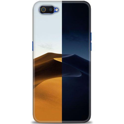 Realme C2 Kılıf HD Baskılı Kılıf - Gece ve Gündüz + Tam Ekran Koruyucu