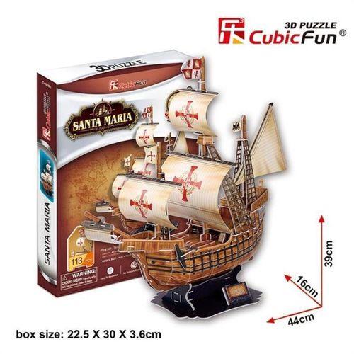Cubic Fun 3D 113 Parça Puzzle Santa Maria Gemisi