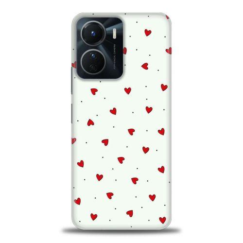 Tecno Spark 9 Pro Kılıf HD Baskılı Kılıf - Mini Mini Kalpler + Tam Ekran Koruyucu