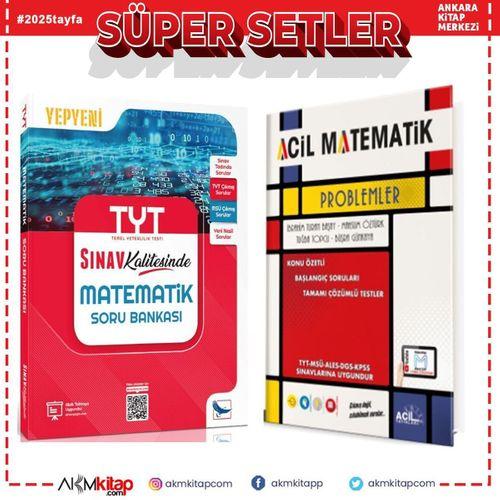 Sınav Yayınları TYT Matematik ve Acil Yayınları Problemler Soru Bankası 2 Kitap Set