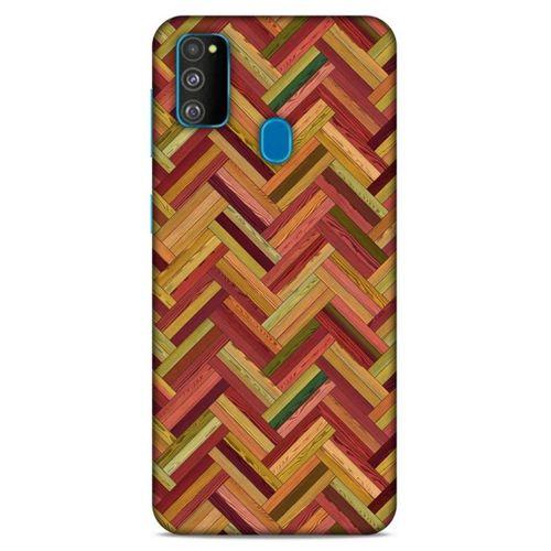 Lopard Samsung Galaxy M30s Uyumlu Kılıf Wood'X (40) Fit Silikon Kılıf Desenli