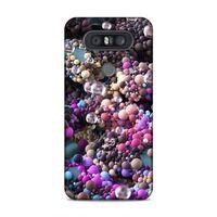 LG Q60 Kılıf Draje Cikolata Arka Kapak Silikon Koruma Full Koruyucu