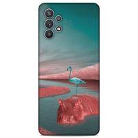 Lopard Samsung Galaxy A32 Uyumlu Kılıf Manipülasyon ☻ (21) Koruyucu Kapak Baskılı