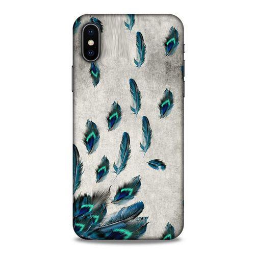 Apple iPhone XS Kılıf Desenli Özel Seri Tüyler (16) Kalın Kılıf