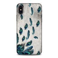 Apple iPhone XS Kılıf Desenli Özel Seri Tüyler (16) Kalın Kılıf